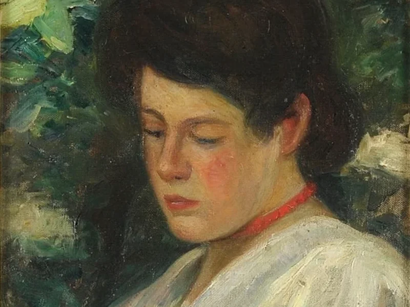 1882-Hans Carp - Immersa nei pensieri